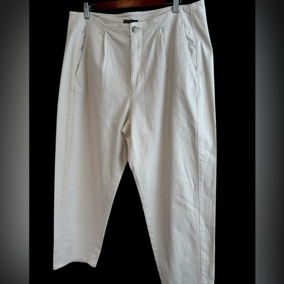 Eileen Fisher Organic Cotton Crop Lantern Pants Size 16 - Picture 3 of 7